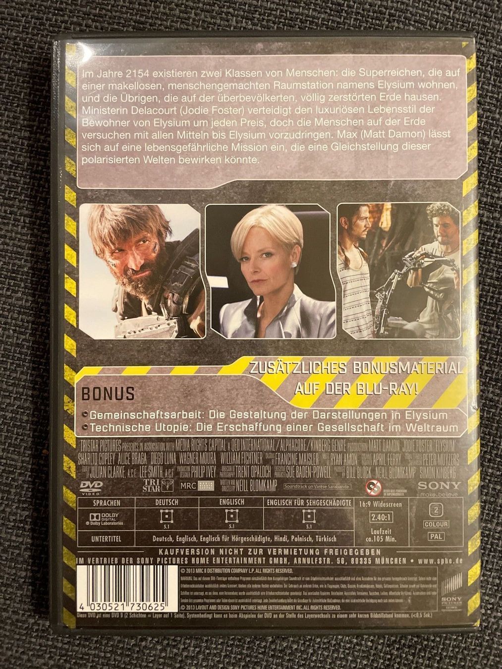 Tutti i DVDs: [DVD] Elysium (2013) – Usato da Frasnacht venduto da GracyStore 1