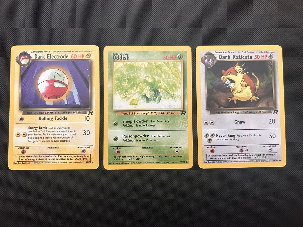 Pokémon Carte collezionabili: 3 Pokemon Team Rocket Vintage Karten – Usato da Kriens venduto da PoketMaster
