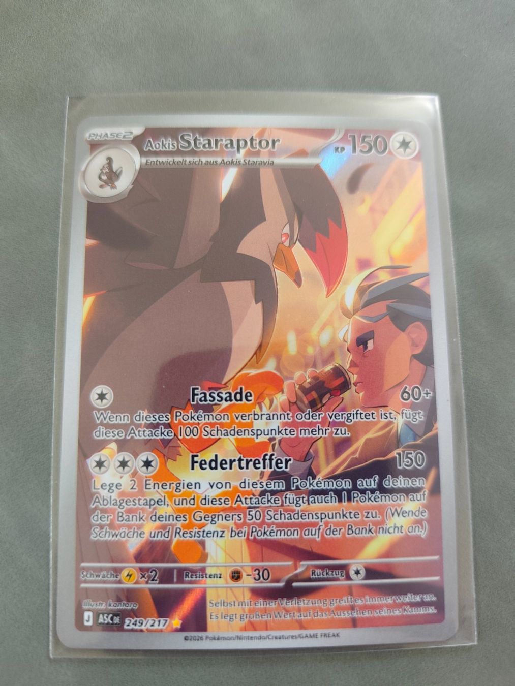 Pokémon Carte collezionabili: Aokis Staraptor 249/217 ASC DE – Nuovo (secondo la descrizione) da Bubikon venduto da el-ectronico