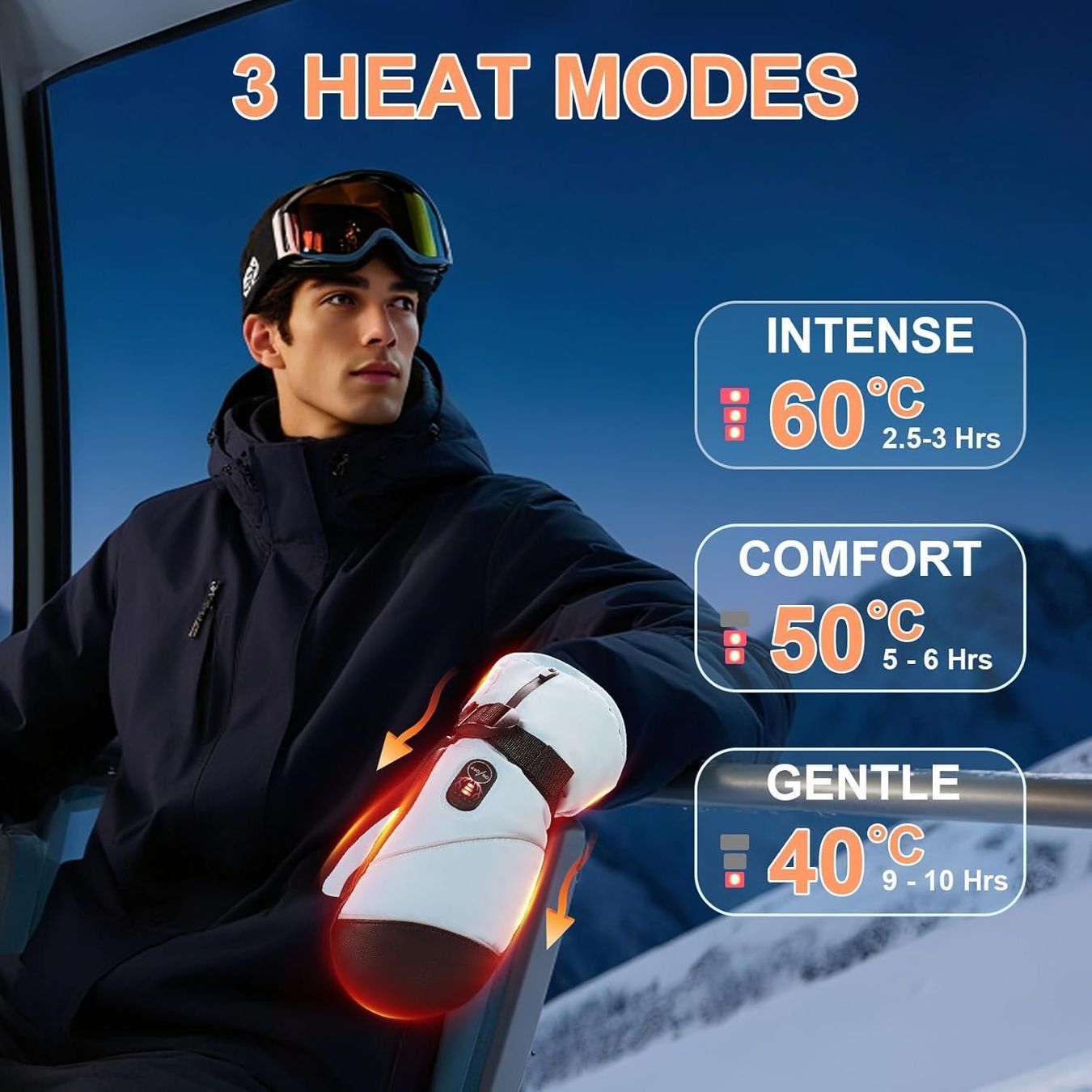 Guanti & manicotti: Day Wolf Beheizbare Ski Handschuhe mit Akku USB-C – Nuovo e nell'imballaggio originale da Suhr venduto da SchnapperCH 1