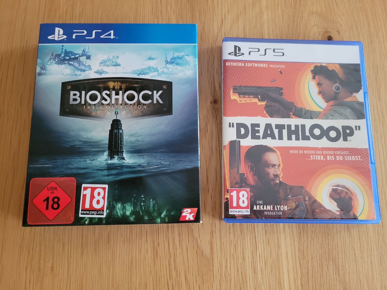 Giochi: PS4 Bioshock the collection & PS5 Deathloop wie neu – Nuovo (secondo la descrizione) da Walzenhausen venduto da Mitch3r13