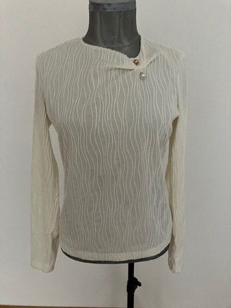 pull crème, manches longues, taille M Motf