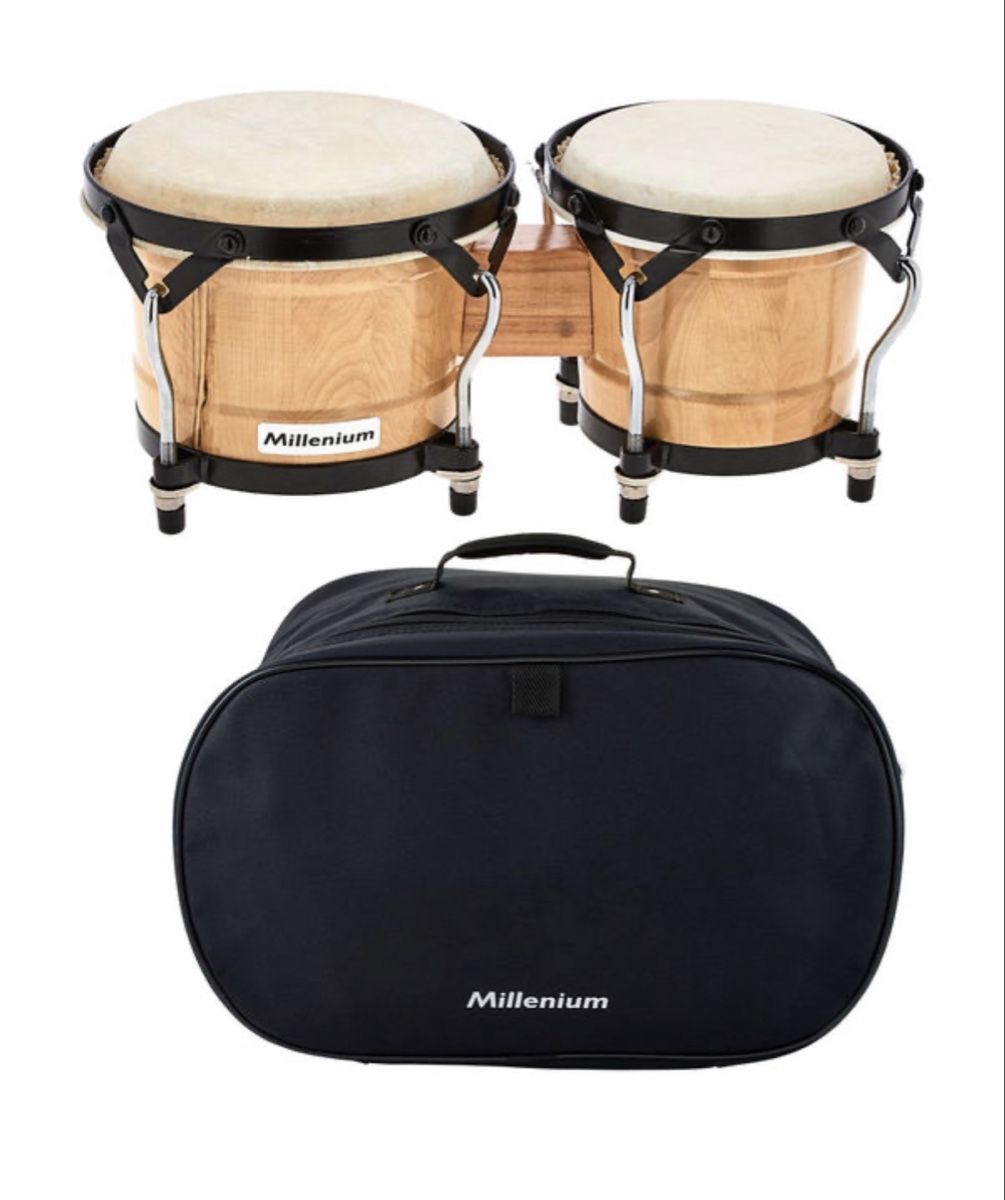 Strumenti musicali: Millenium Bongo Set natur + Gigbag – Usato da Jona venduto da Anastasia82
