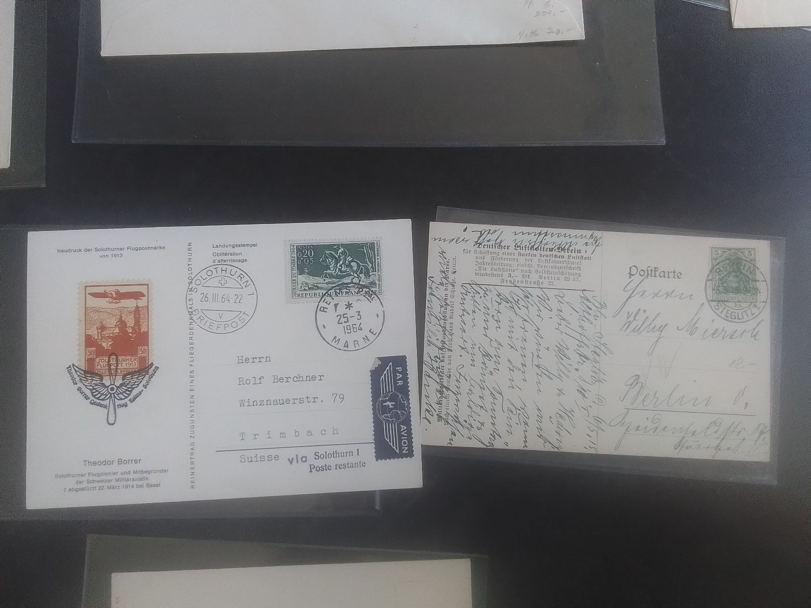 Tutti i francobolli: Lot Flugbelege ab 1.-  – Usato da Reichenburg venduto da Pipo-67 6