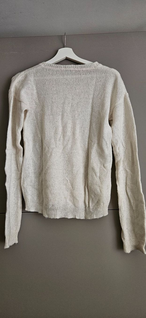 Maglioni & Felpe: Pullover mit Pailletten Eislaufschuh Motiv, Beige – Usato da Birmensdorf ZH venduto da ele_mf8v 1