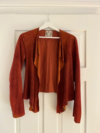 Nigel Preston & Knight Lederjacke S – Lammleder, rot, edel