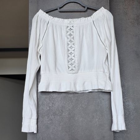 🐸 WUNDERSCHÖNE BOHO BLUSE TOP LOCHSTICKEREI 40 VON DIVIDED