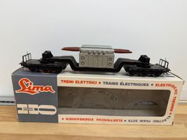 Spur H0 Lima Tiefladewagens AEG Transformator DC