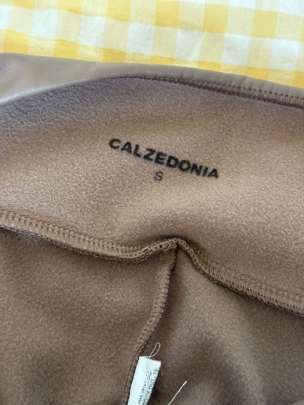 Calzedonia Leggings: Legging effet cuir CALZEDONIA beige – Usato da Geneve venduto da Salomevergne 3