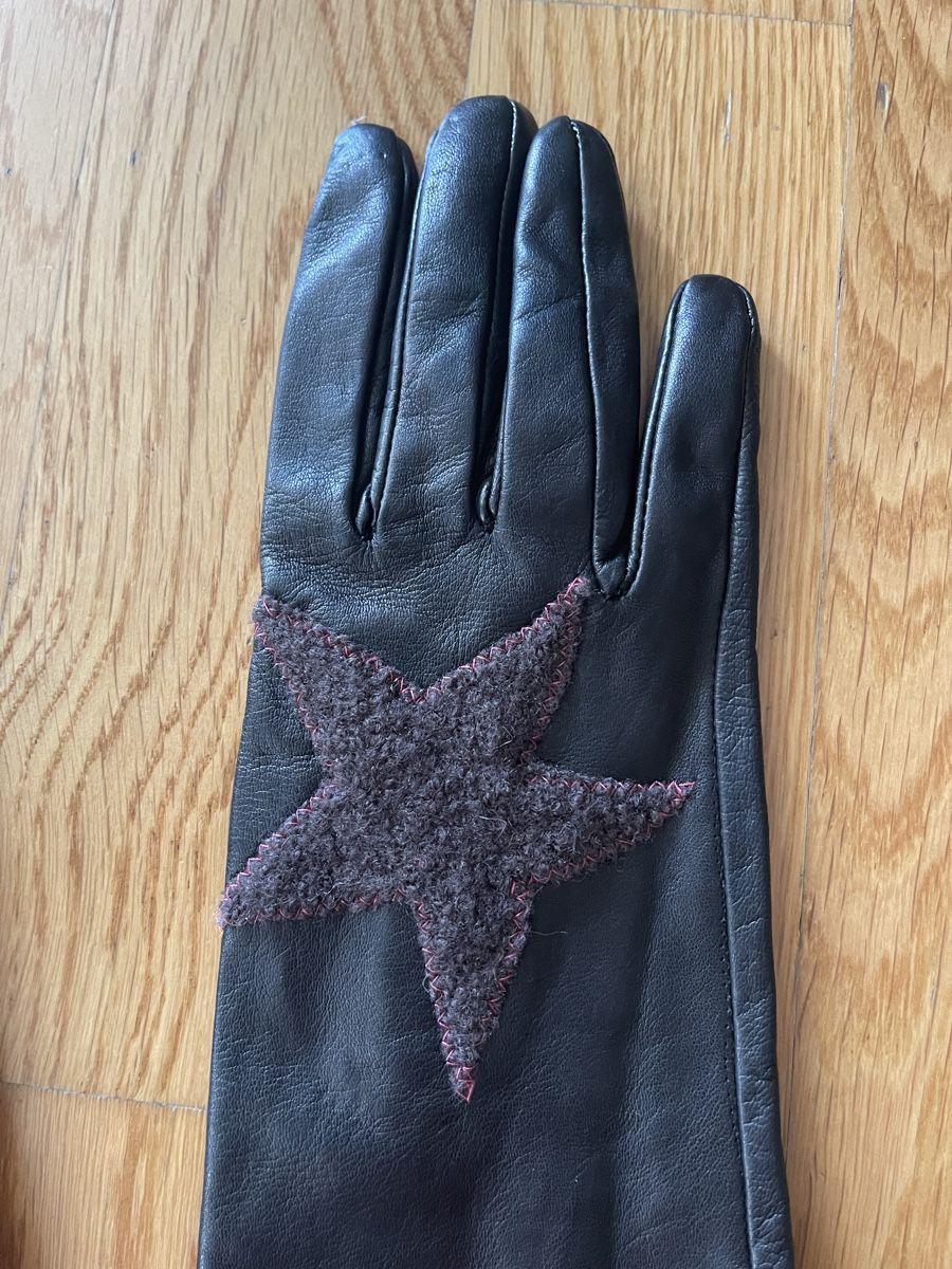 Handschuhe & Handstulpen: Lederhandschuhe mit Stern, schwarz, Grösse 7,5 – Neu (gemäss Beschreibung) aus Rüschlikon von Lajniii 9