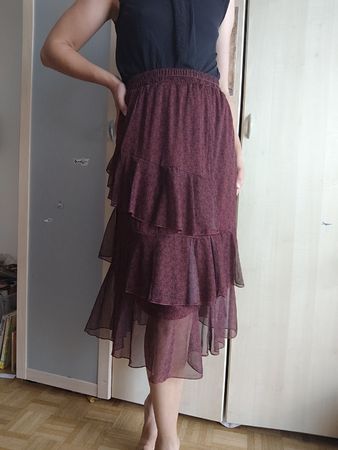 Yessica Röckli Rock Skirt Burgundy Size 36 - Classy look