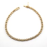 Bracelet 14K mit Diamanten
