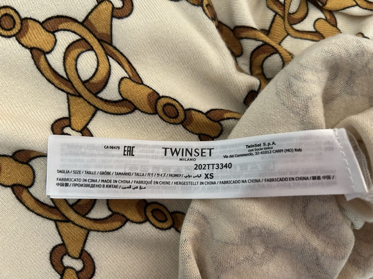 Twinset Maglioni & Felpe: Pull col roulé Twinset Imprimé Chaînes, Taille XS – Nuovo (secondo la descrizione) da Genève venduto da aur_ypb7 3