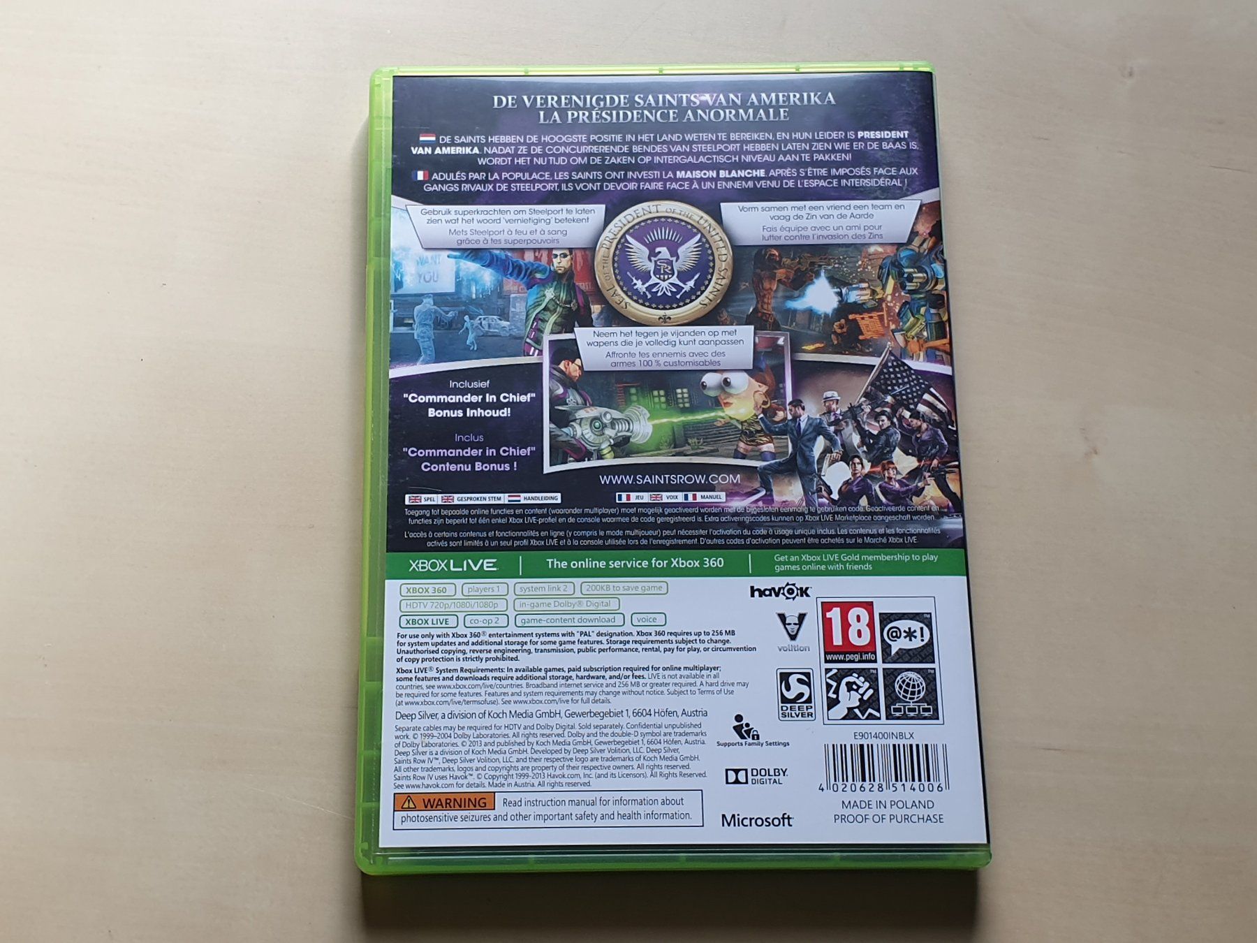 Microsoft Jeux: Saints Row IV – D'occasion à Stansstad par collectorsshop 1