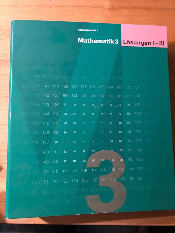 Mathematik 3 Lösungen I-III Für Die Sekundarstufe 1 Bis 3 | Kaufen Auf ...