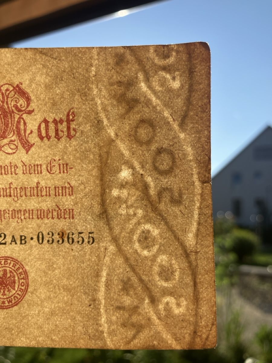Banknoten: Reichsbanknote 500.000 Mark 1923 – Defekt aus Wettingen von BAG4478 2