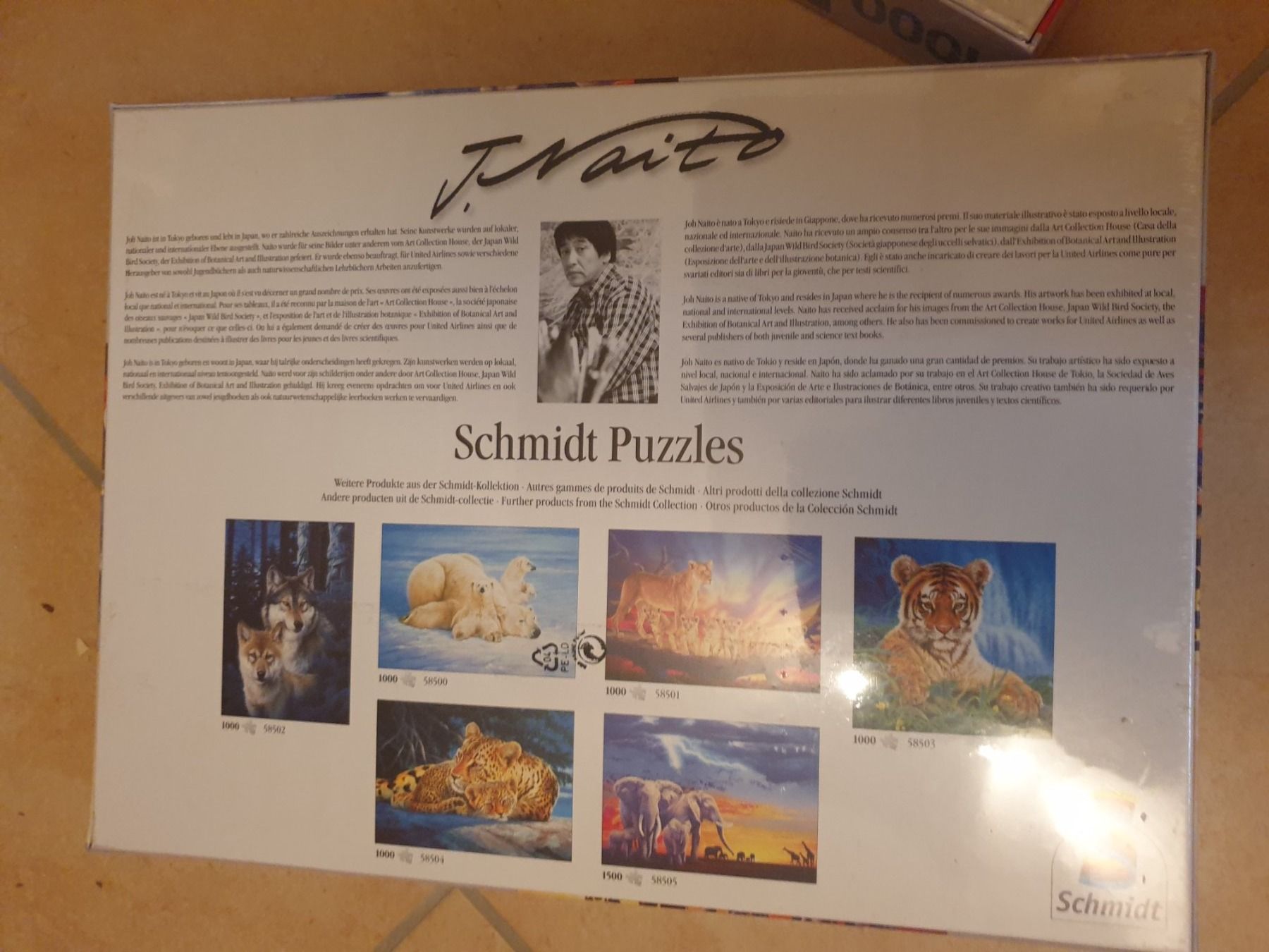 Puzzle: Puzzle Éléphants 1000 pièces Schmidt NEUF – Usato da Courtelary venduto da Chauvesouris 1