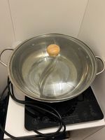 HotPot / Feuertopf mit Trennwand inkl. Induktionsplatte
