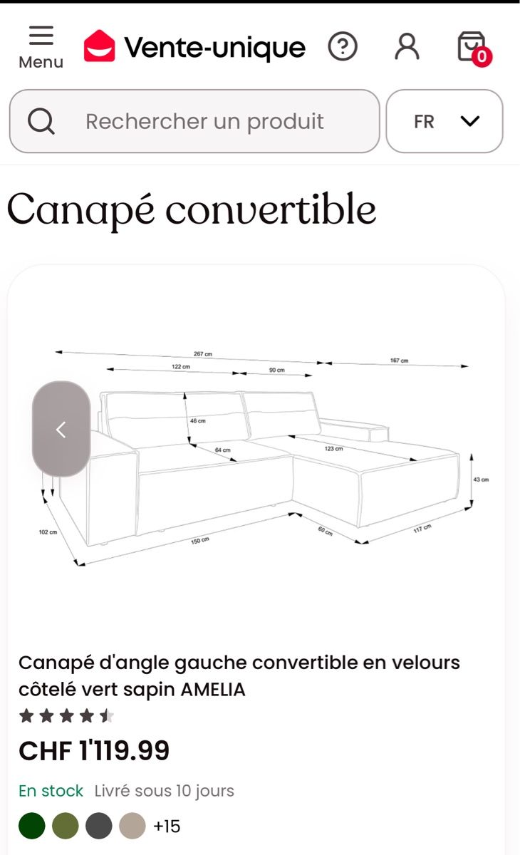 Divani: Modern Sofa bed – Nuovo (secondo la descrizione) da Basel venduto da mai_hw2r 2