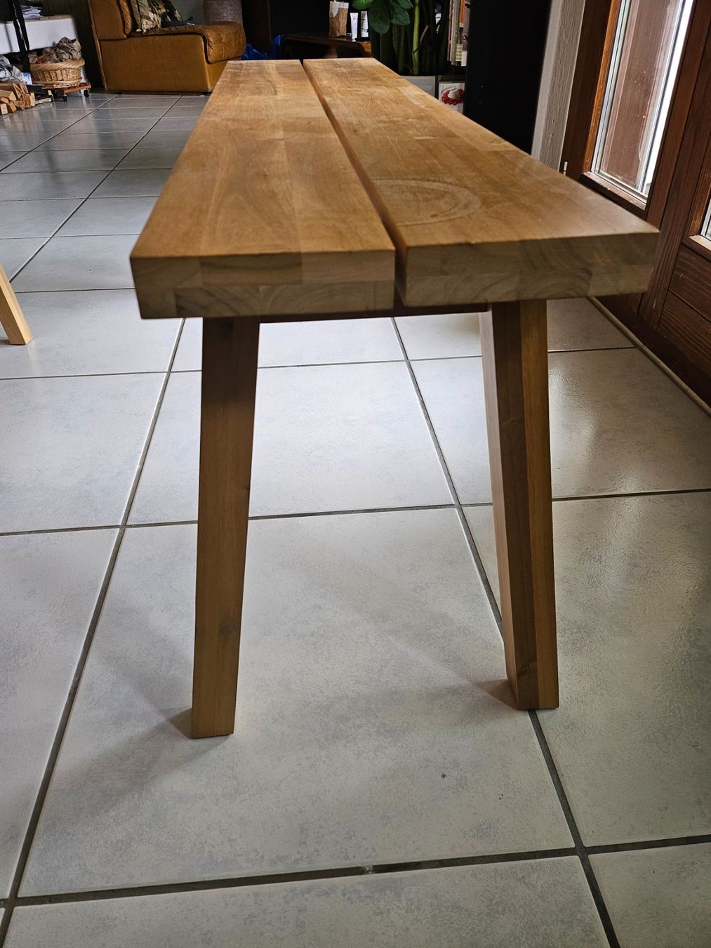 Ikea Panchine: Holzbank IKEA SKOGSTA Akazie – Usato da Flüelen venduto da fabiablip 1