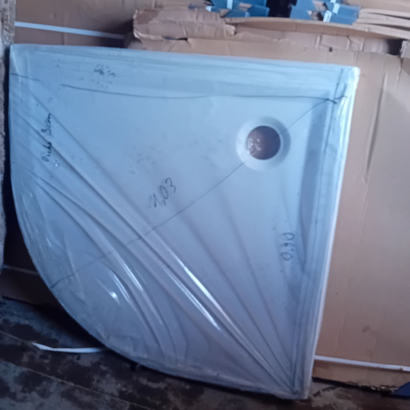Docce: Duschwanne Eckduschtasse Viertelkreis Neu 90x90cm – Nuovo (secondo la descrizione) da Schötz venduto da Dachs1234 2