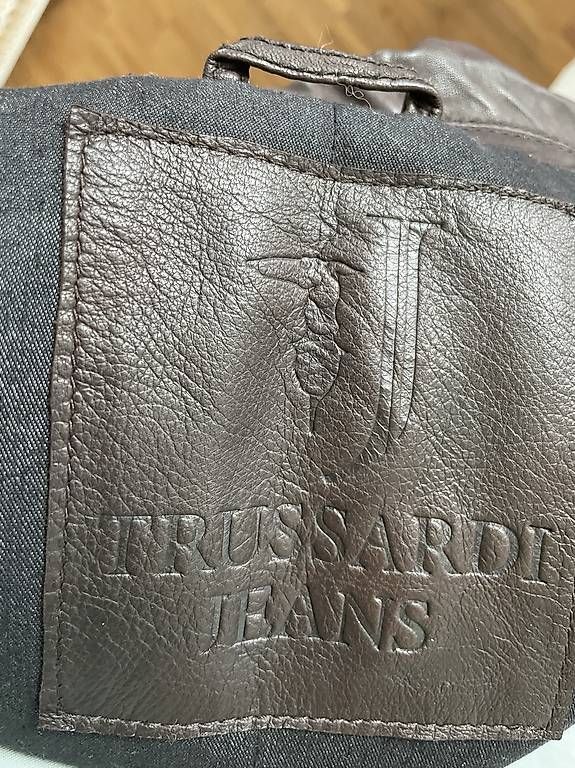Giacche: Braune Trussardi Jeans Lederjacke Herren – Usato da Basel venduto da nur_rly7 1