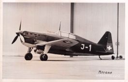 Flugzeug // Morane J-1 Militärflugzeug // Militär