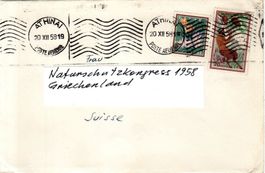 GRIECHENLAND 1958 NATURSCHUTZKONGRESS - P319