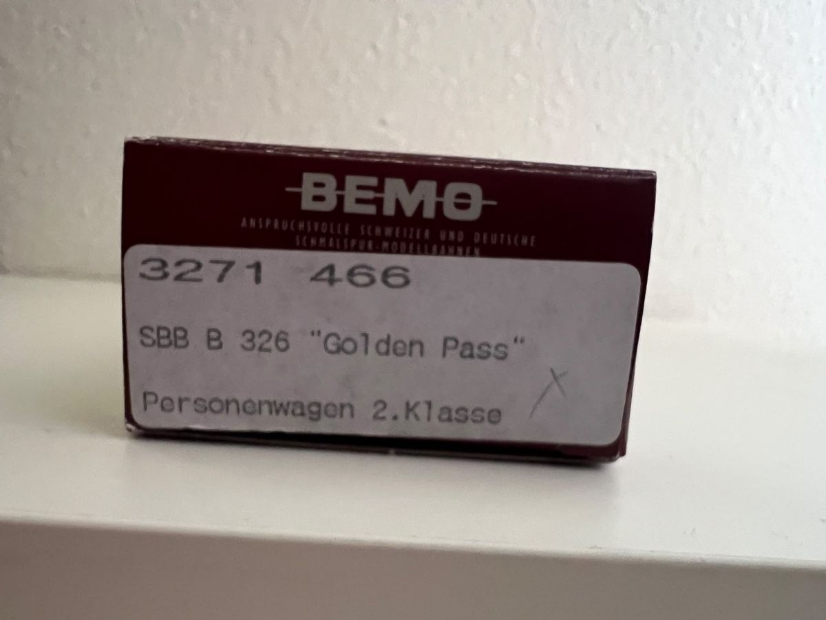 Bemo Modellini di ferrovie: Bemo Goldenpasswagen – Nuovo (secondo la descrizione) da Alpnach Dorf venduto da cam_6lp5 3