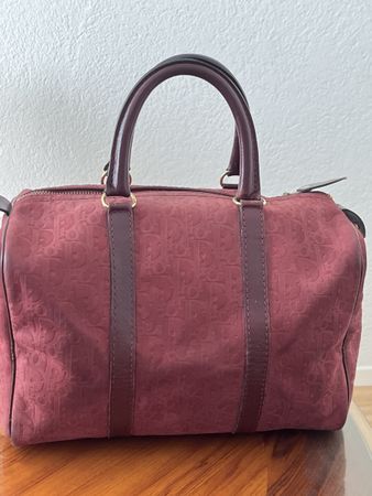 Dior Tasche originalbordeauxrot, vintage, sehr guter Zustand
