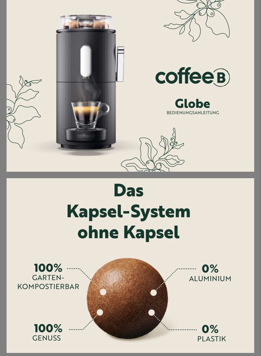 Coffee B Macchine per caffè & Macchine per espresso: CoffeeB Globe capsule-free coffee machine, like new! – Nuovo e nell'imballaggio originale da Stans venduto da lau_5dwp 1