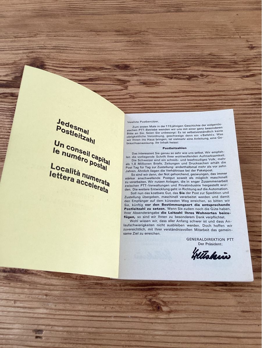 Libri: Verzeichnis der Postleizahlen – Usato da Wassen UR venduto da SABDOM 1