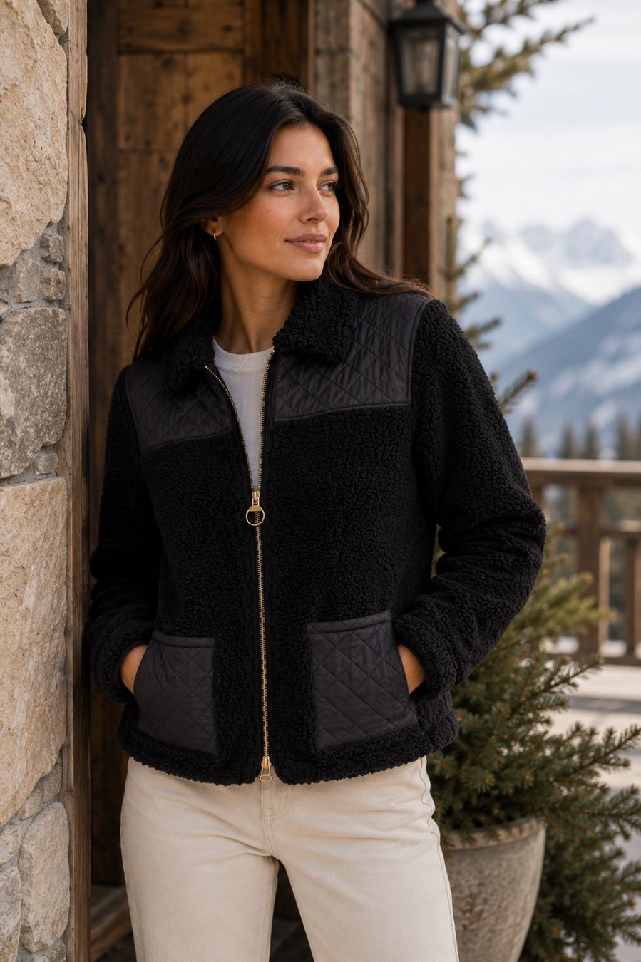 Vestes: Barbour x Alexa Chung Black Jacket – D'occasion à Corsier-sur-Vevey par Kristina.Nova