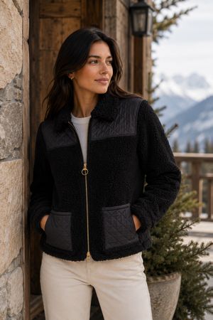 Barbour x Alexa Chung Collection Black Jacket