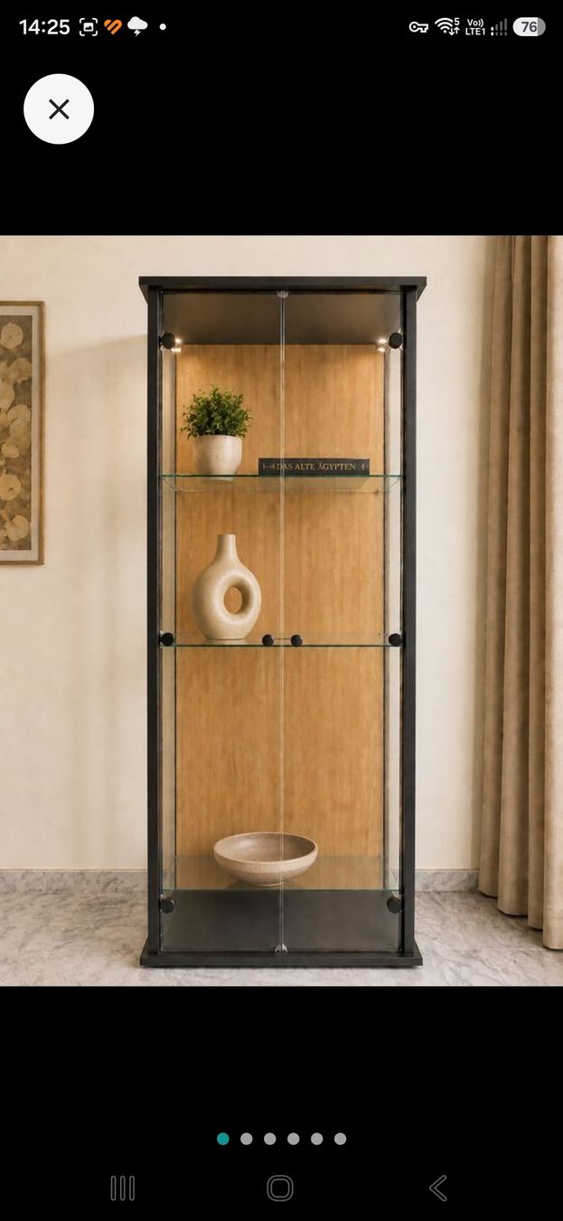 Vetrine: Home24 Vitrine "Exhibit" Schwarz/Eiche 170 cm – Usato da Derendingen venduto da dei_q7cw