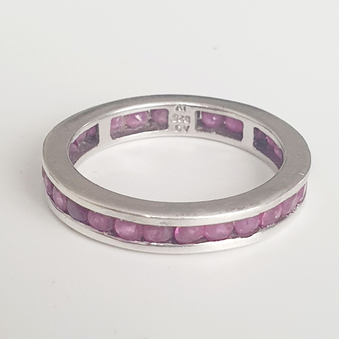 Ringe: Rubin-Eternity-925 Silber -Ring Memory-Ring gr. 19,1mm – Gebraucht aus Kreuzlingen von Wunderkiste123 2