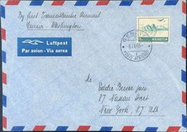 Schweiz 1946 - Transatlantik-Luftpost Genève-Washington