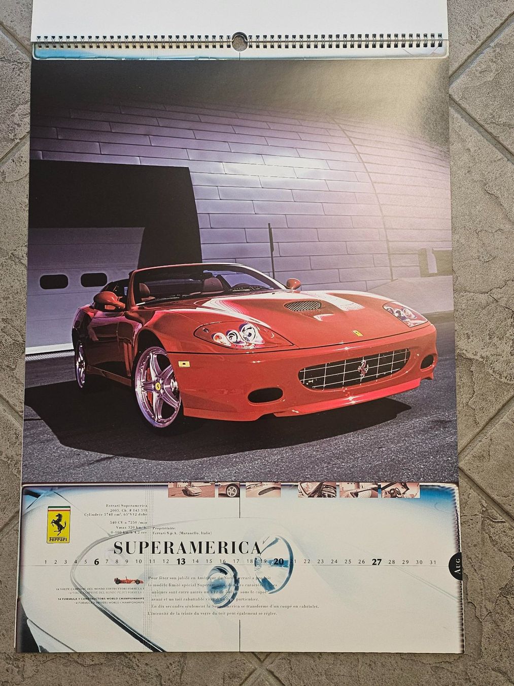 Ferrari Calendari: Raupp Ferrari Kalender 2006 – Usato da Kollbrunn venduto da equipe-bachofner.ch 8