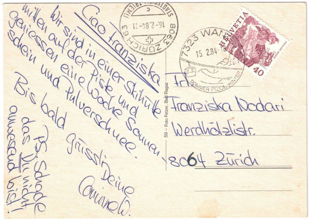 Cartoline postali: Wangs - 5 Bild AK Pizol – Usato da Binningen venduto da Mountainrider 1