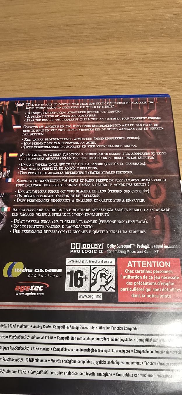 Sony Giochi: Kuon PS2 en français – Usato da Le Noirmont venduto da desoto55 2