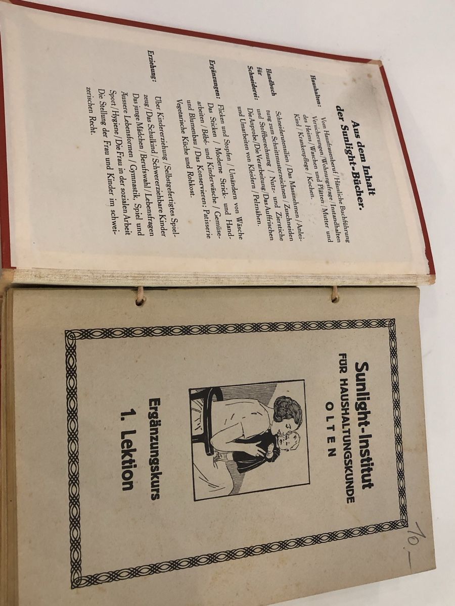 Livres: Haushaltskurs SUNLIGHT INSTITUT ZÜRICH um 1920 – D'occasion à Lufingen par Rac0 1