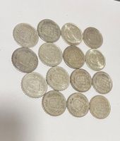 15 x Fr. 5.— Schweizer Silbermünzen seltene Jahrgänge