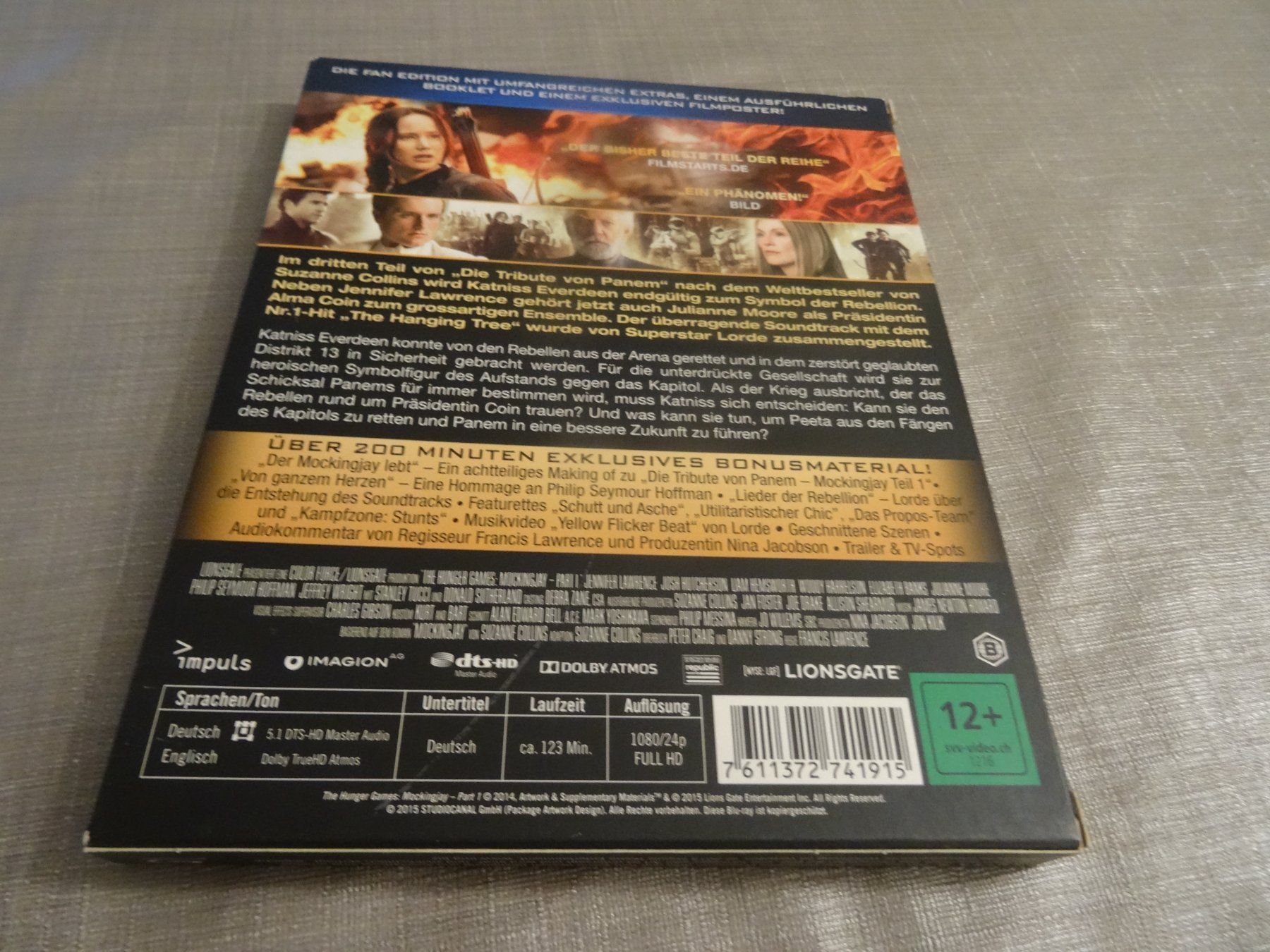 Tutti i DVDs: Die Tribute von Panem - Mockingjay Teil 1 - Blu-ray – Usato da Olten venduto da Disc-Verkauf 1