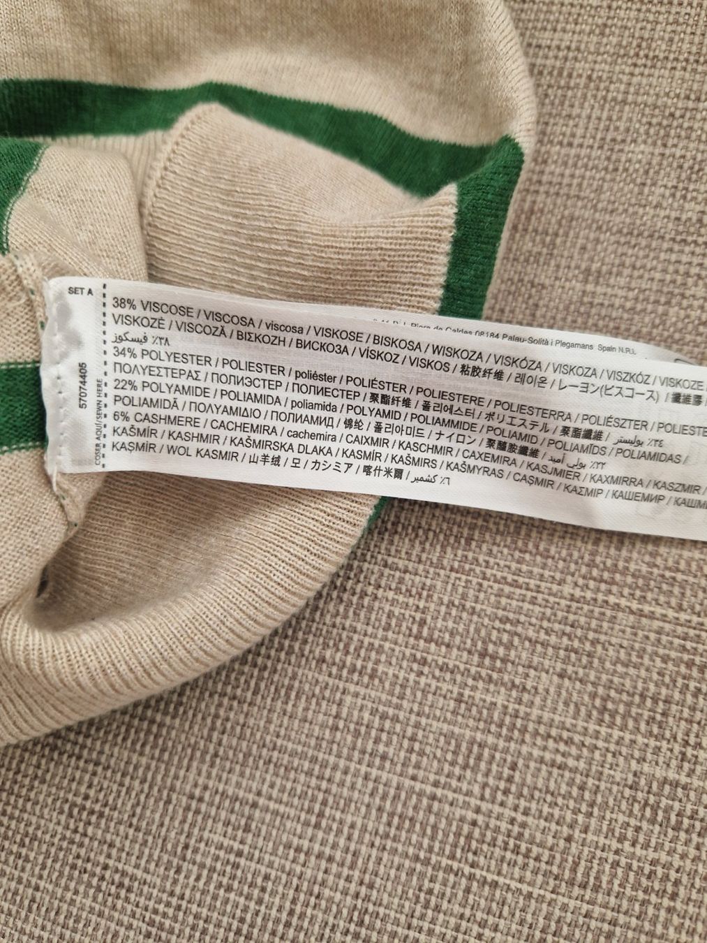 Mango Maglioni & Felpe: Mango Strickpullover, M, Beige/Grün gestreift – Usato da Erlinsbach SO venduto da ULIKH 5