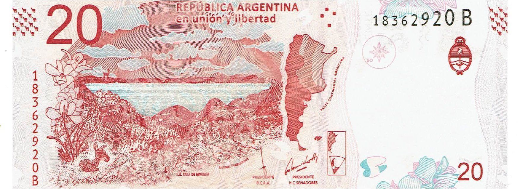 Banknoten: Argentinien 20 Pesos 2017 P-361 UNZ – Neu (gemäss Beschreibung) aus Steffisburg von ber_8htf 1