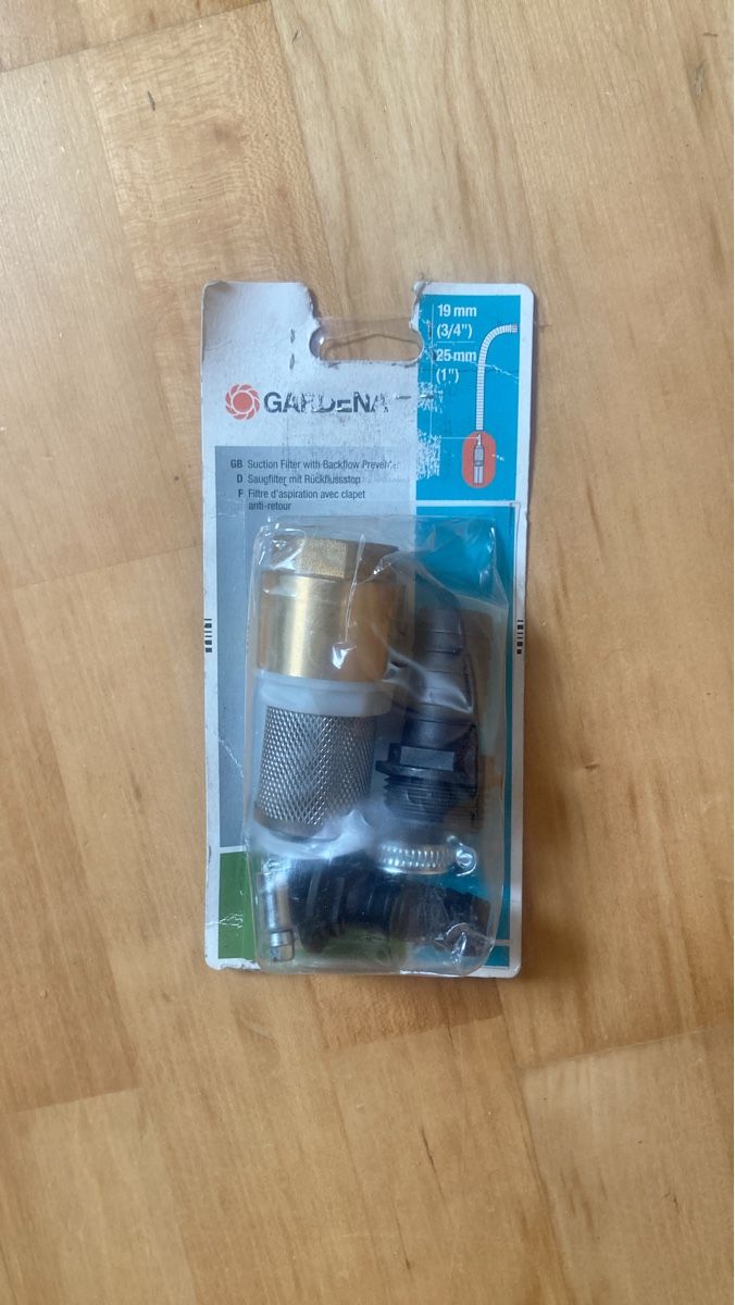 Gardena Sanitari: Gardena Saugfilter mit Rückflussstop, Neu & OVP – Nuovo e nell'imballaggio originale da Wenslingen venduto da Huskst