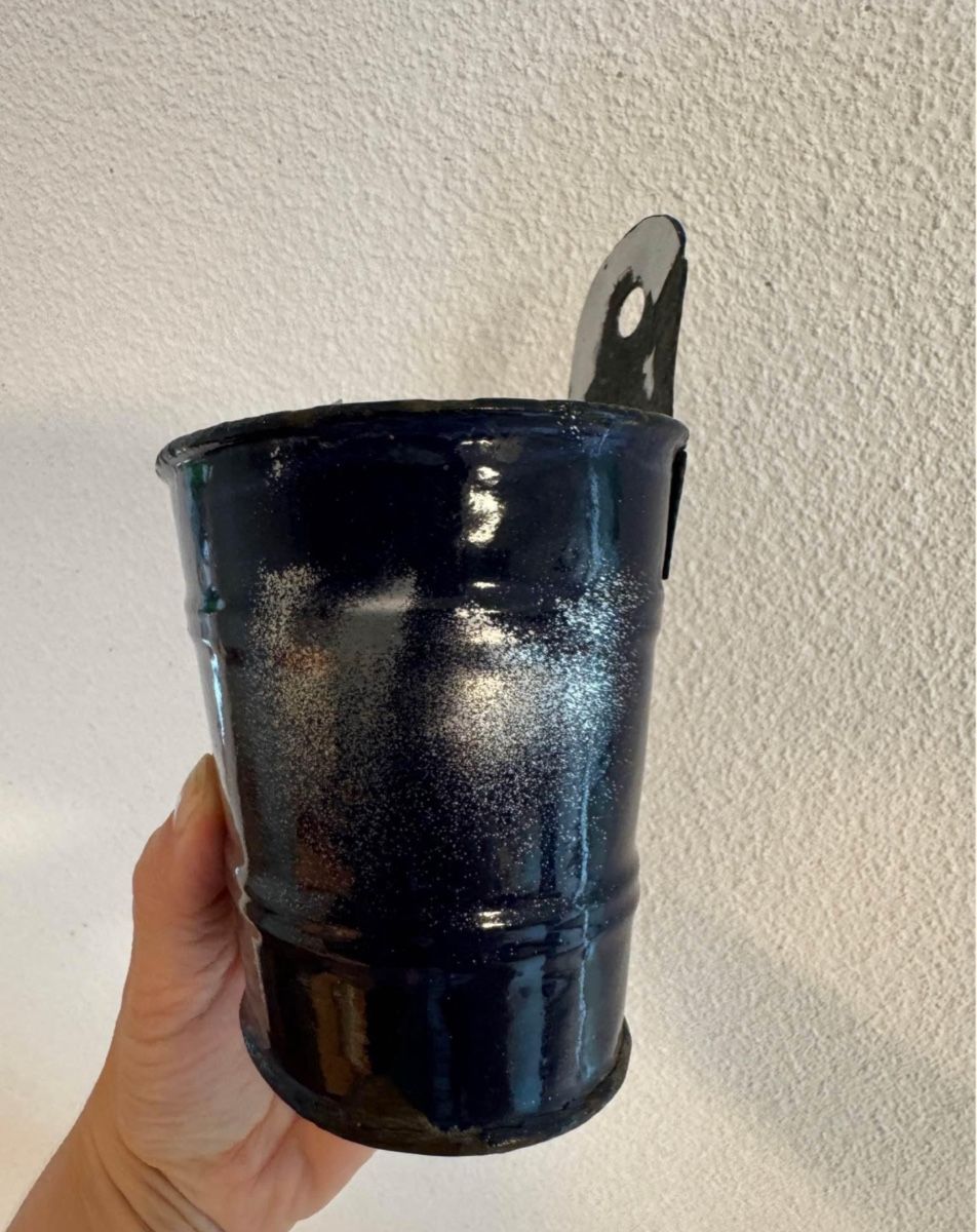 Pentole: Antiker Emaille-Topf dunkelblau, Vintage – Usato da Niederbüren venduto da Oetschli 2