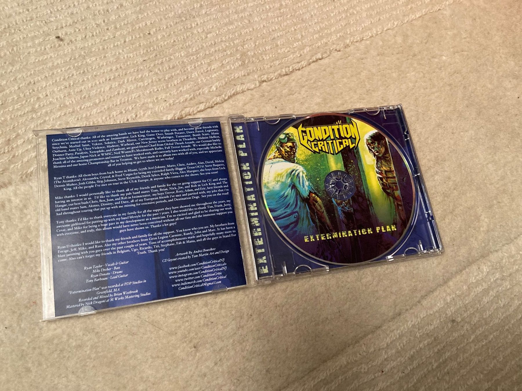 CD: Condition Critical - Extermination Plan (CD) 1st. 2016 – Usato da Wagenhausen venduto da Novafreund283 1