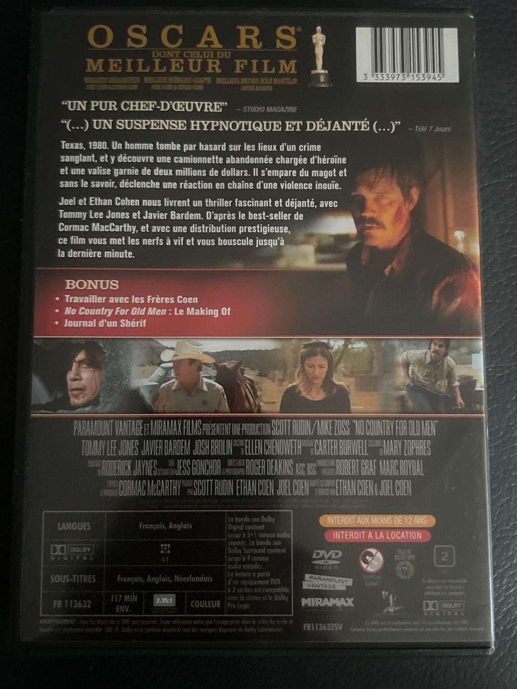 Tutti i DVDs: No Country for Old Men, FR EN – Usato da Bouveret venduto da Feelgoodtrading 1