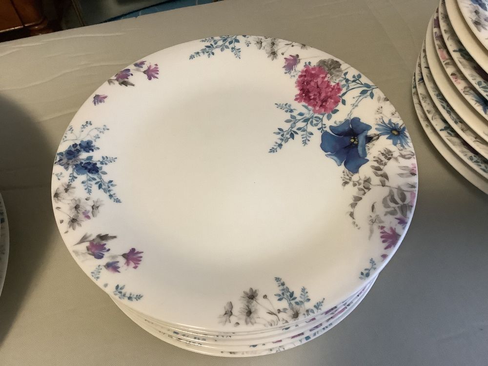 Le Jardin Des Cigales - Set Tavola Rotondo In Fibra Di Carta, 38 Cm, Colore Viola, 100% Carta - 6